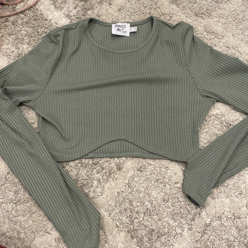 Princess Polly aqua long sleeve